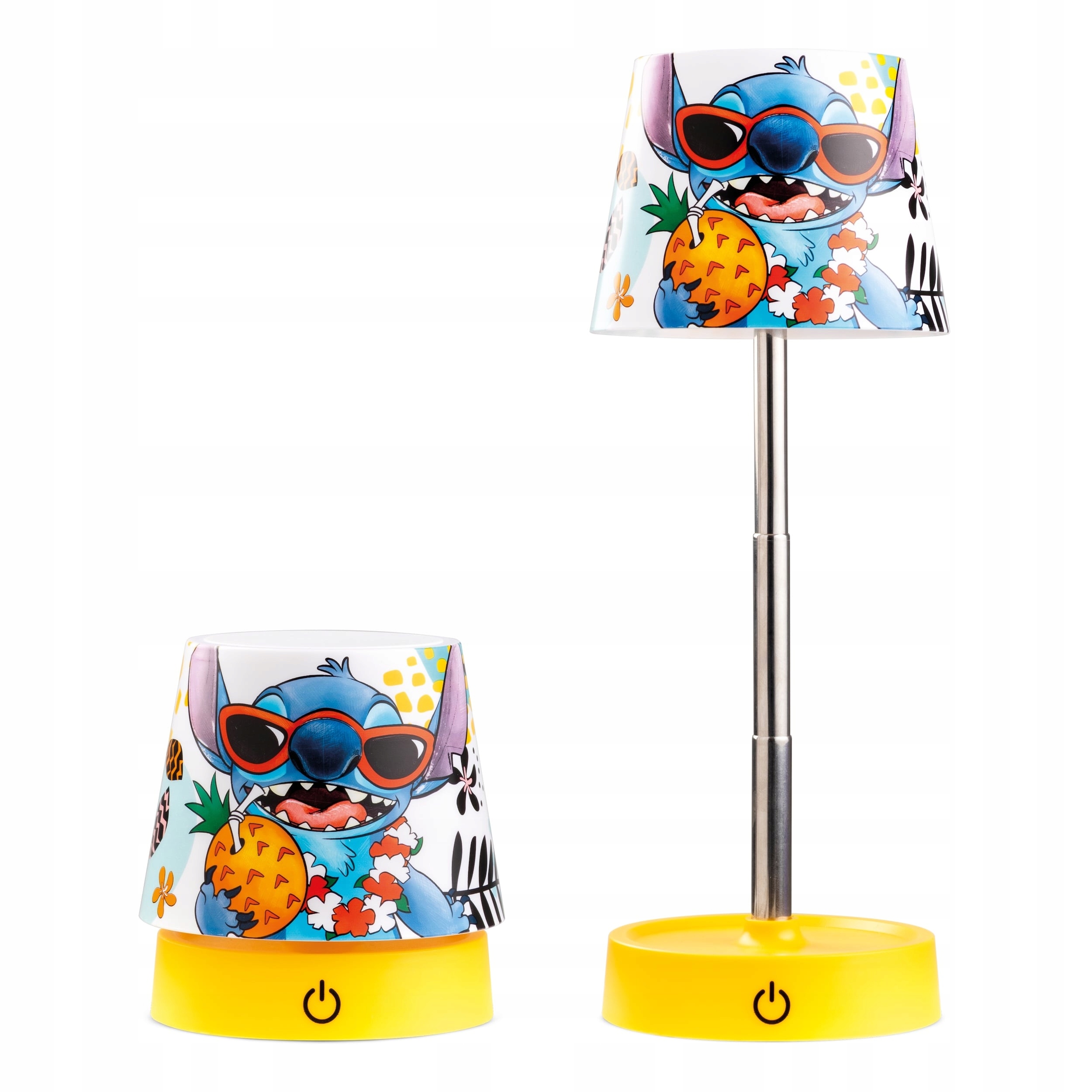 Stitch – bílá dobíjecí stolní Led lampa – 11 cm