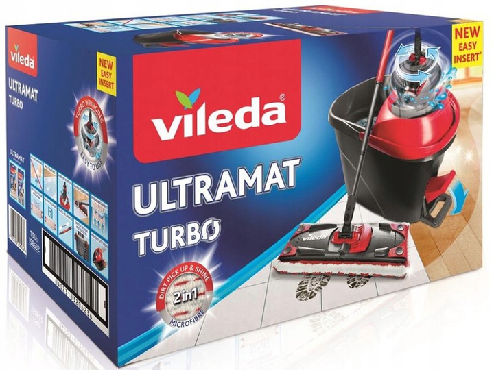 Levně Mop Plochý Easy Wring Vileda Ultramat Turbo Sada