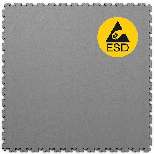 Pvc Esd deska Fortelock XL 4 mm, vodivá podlaha, Esd podlaha šedá