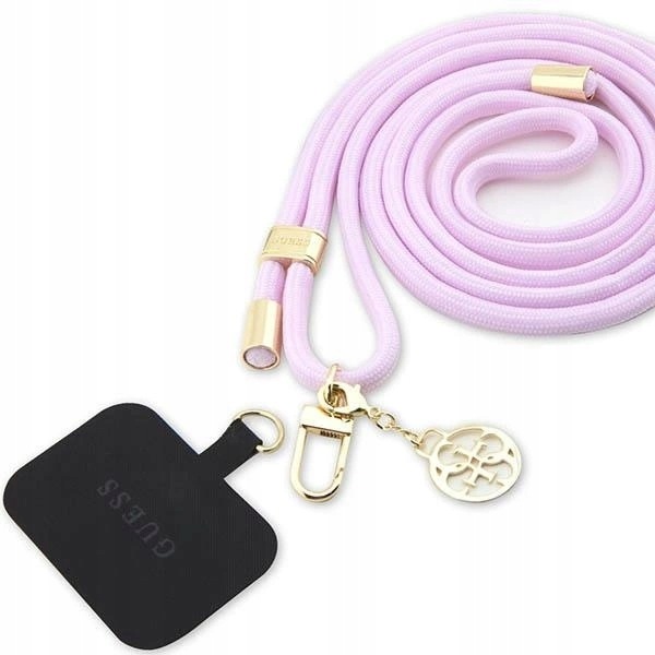 Pasek do telefonu Guess Cbdy Cord liliowy