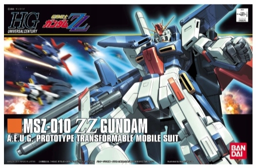Bandai Model Gundam Gunpla Hguc 1/144 MSZ-010 Zz Gundam 79546
