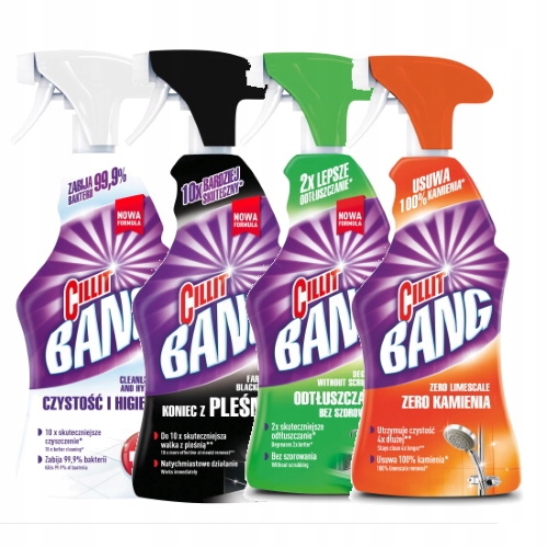 Levně Cillit Bang Čisticí prostředky Sada 4 x 750 ml