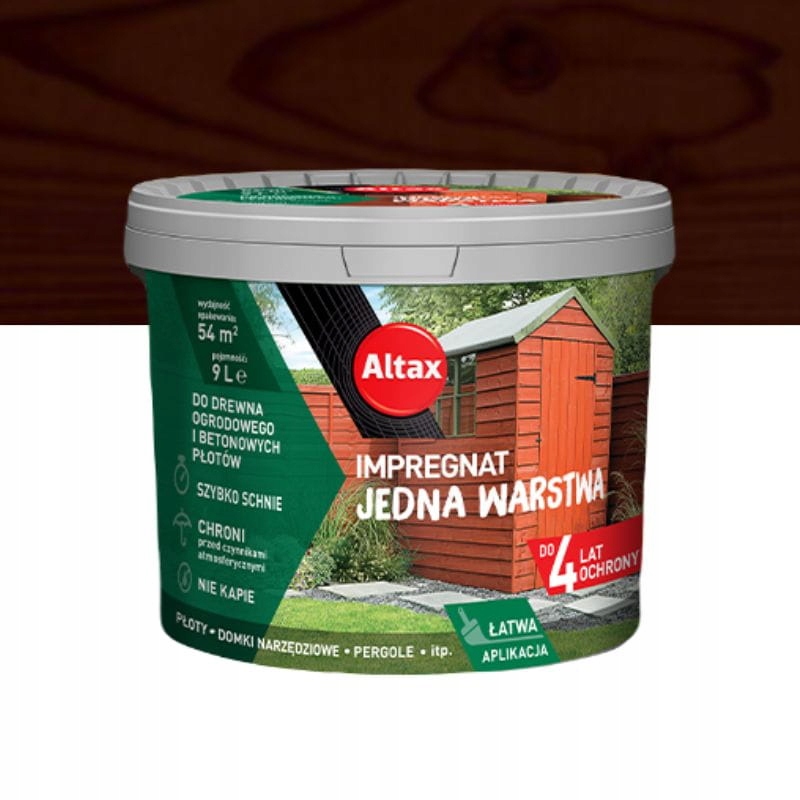 

Altax Impregnat Jedna Warstwa 9L palisander