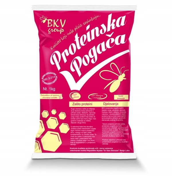 

Bkv z Proteinami 1kg ciasto pokarm dla pszczół