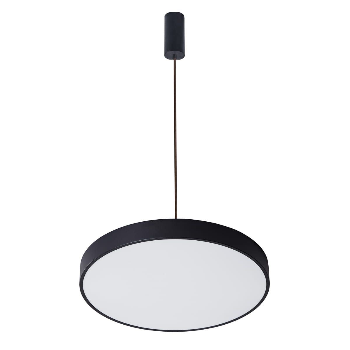 Závesná Led lampa čierna biela okrúhla 40 cm do jedálne a obývačky 3000K Italux