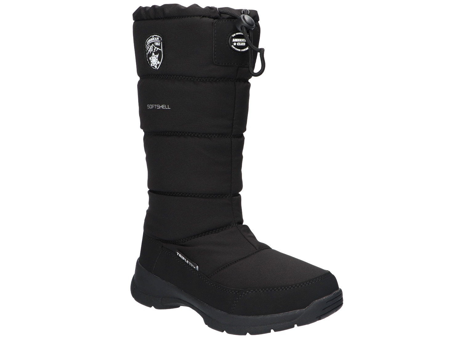 American Club SN11 Zateplené Sněhule Kozačky Zimní Boty Dámské Černé 37