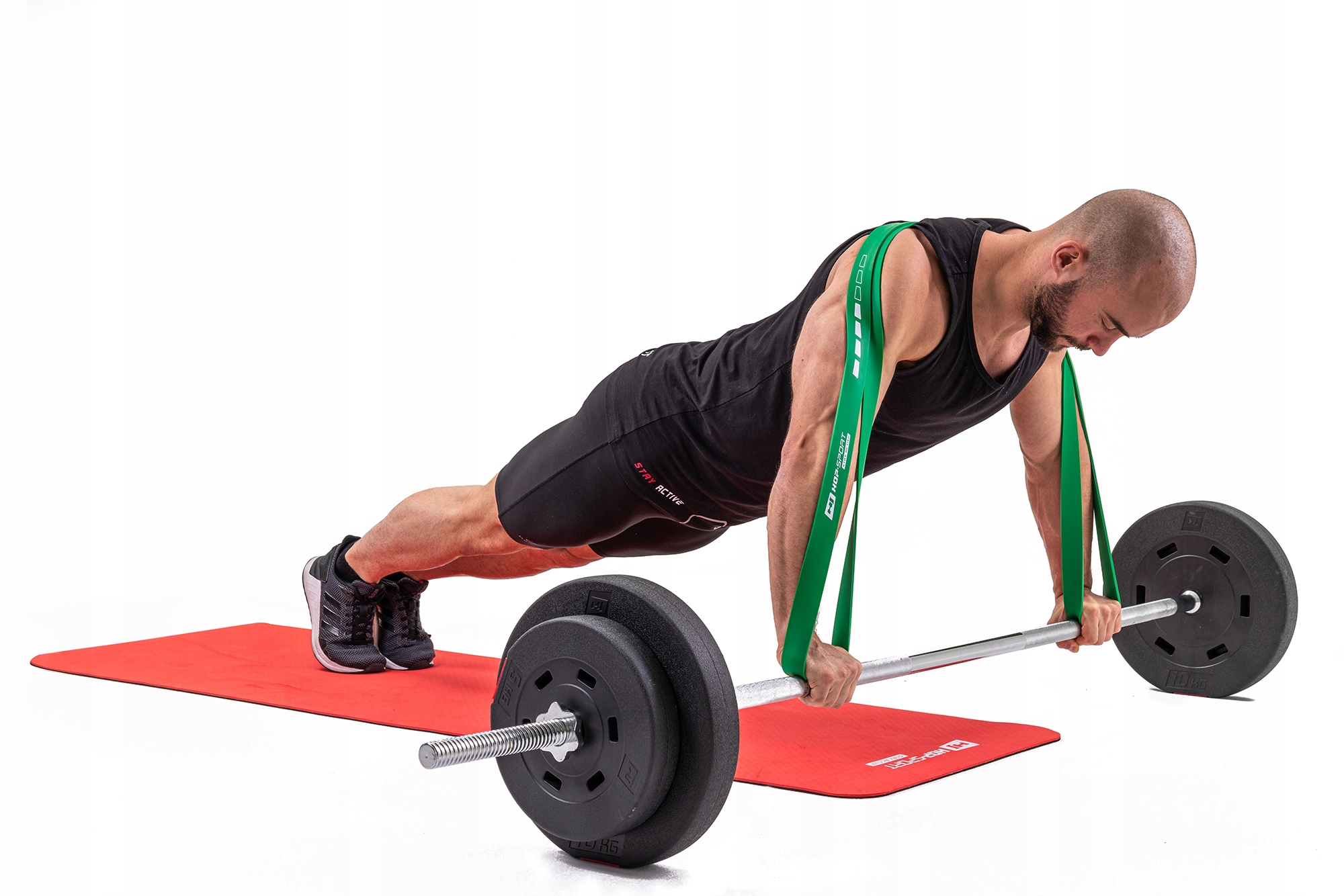 Zestaw 4 gum oporowych wytrzymałych taśm do ćwiczeń fitness 7-57kg Długość 208 cm