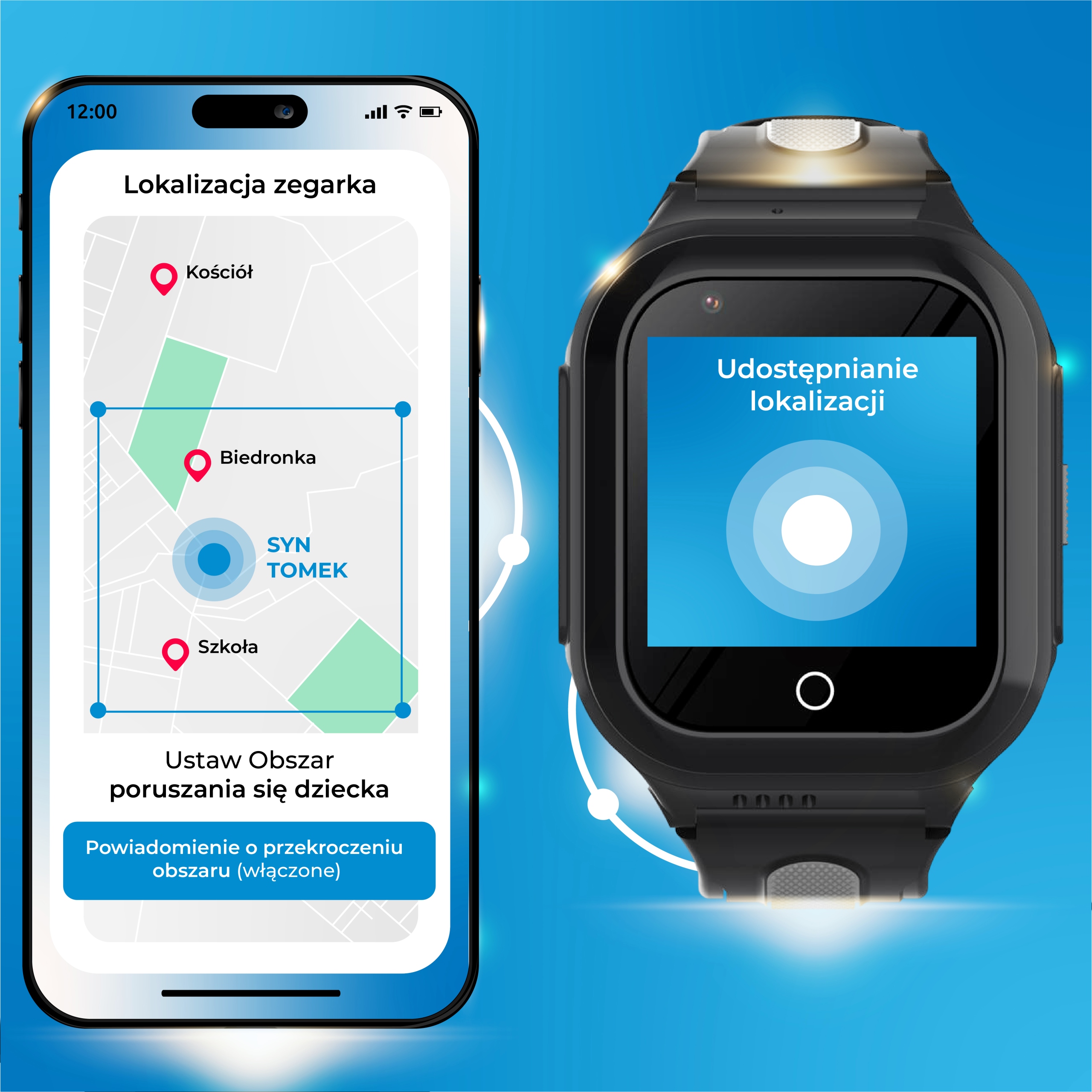 SMARTWATCH ZEGAREK DLA DZIECI ROZMOWY GRY WIADOMOŚCI GPS TELEFON Marka WonderWatch