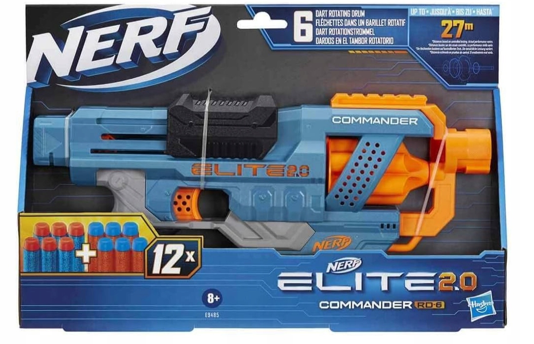 Nerf Elite 2.0 Commander RD-6 – Vystřelovač s 12 šípy