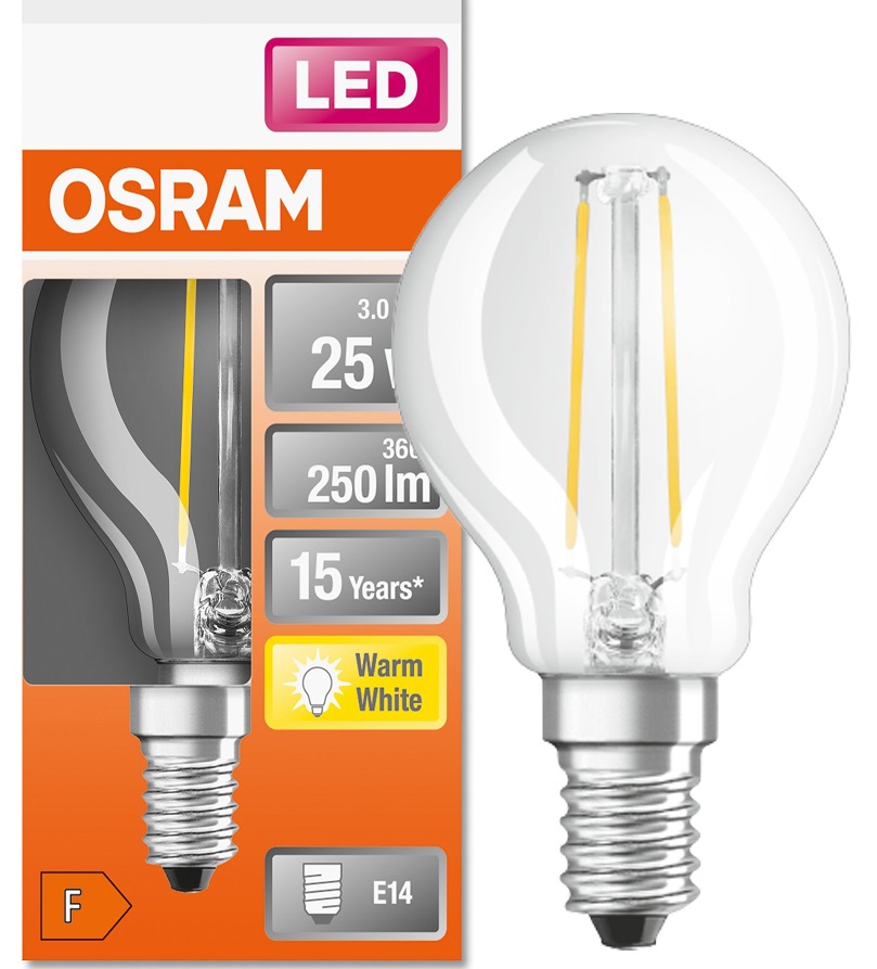 

Osram żarówka Led kulka 2.5W 25W E14 2700K