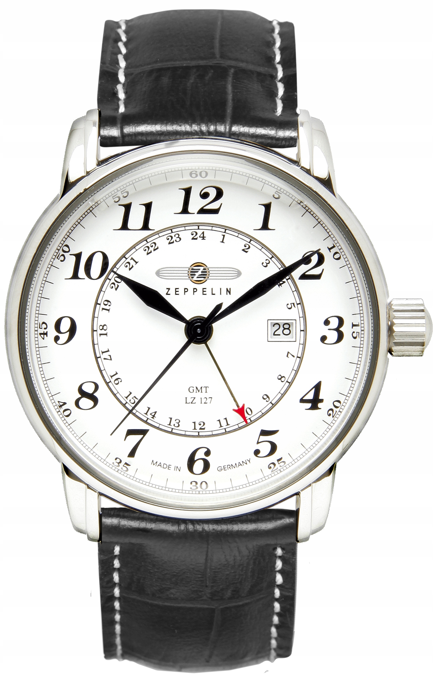 Nové Originální Pánské hodinky Zeppelin 7642-1 Data Gmt