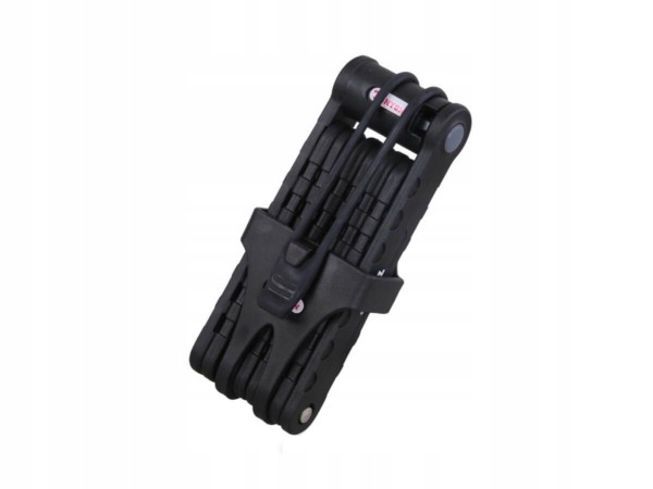 Zapięcie rowerowe mocne składane Tonyon TY-3881 czarne 900 mm uchwyt