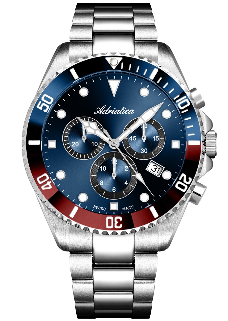 Nové Originální Pánské Hodinky Adriatica A8347.T195CHR chronograf data