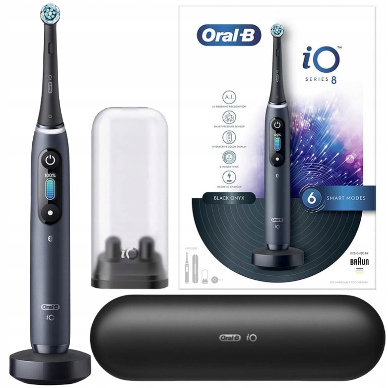 Szczoteczka Magnetyczna Oral-B iO 8 Black Etui