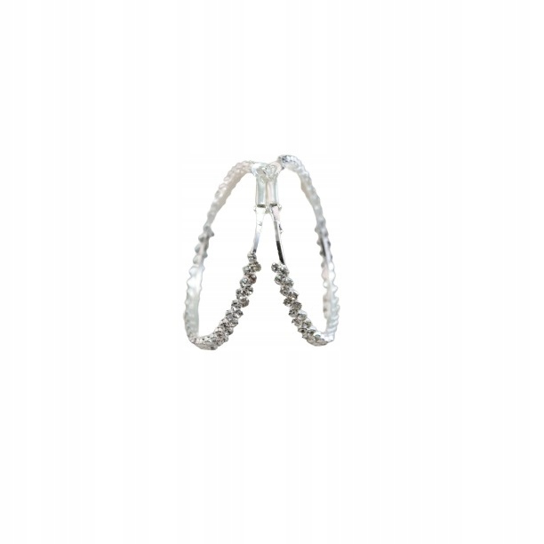 

Kolczyki Kola Cyrkonie W Kolorze Srebra