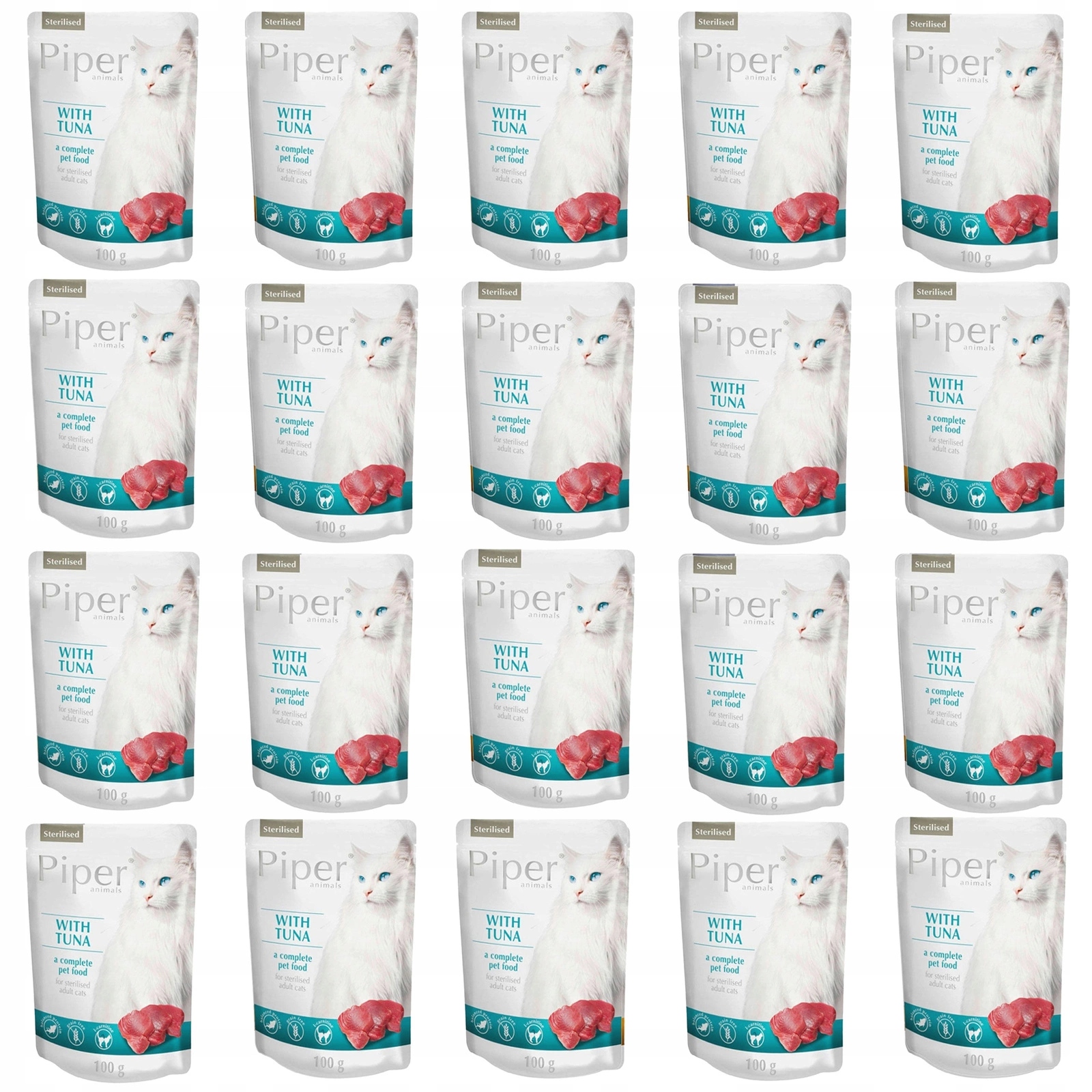 Levně Dolina Noteci Piper Krmivo mokré pro kočky Tuňák 10 x 100 g