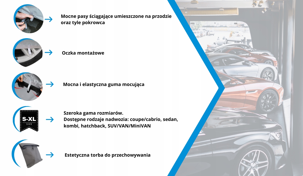 Pokrowiec exclusive 4-warstwy bmw 3 e36 coupe Wysokość 150 cm