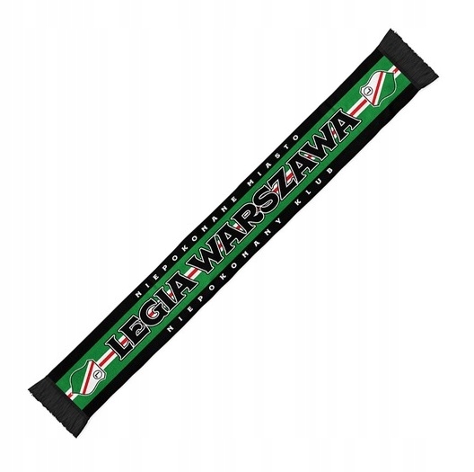 Szalik dwustronny Legia Warszawa 144 cm x 19 cm