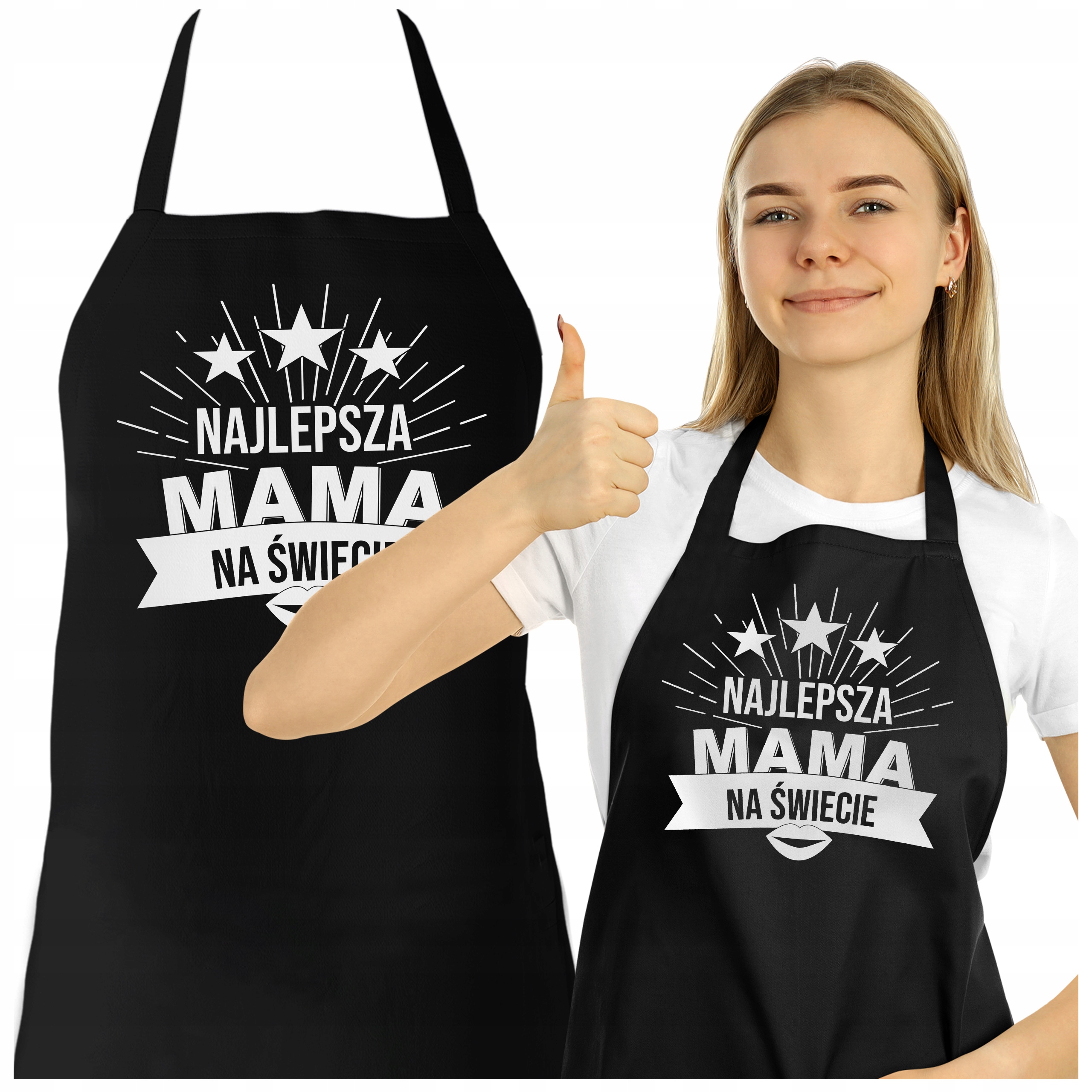 

Dla Mamy Stylowy Długi Fartuch Dzień Matki