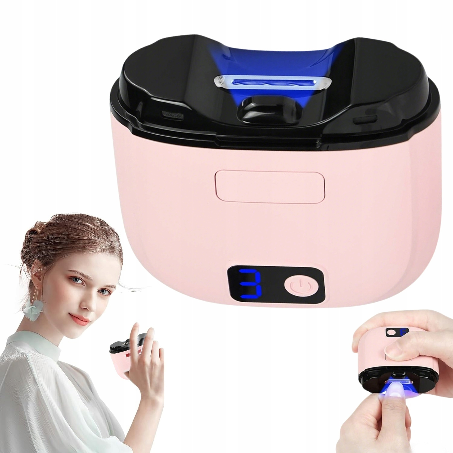 Elektrický Automatický Kleštičky Na Nehty S Led Světlem Usb 500MAH