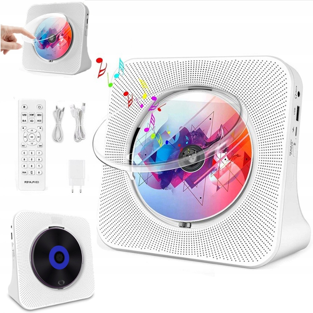 CD Přehrávač 5.0 S Bluetooth, Vestavěné Dva Multifunkční Hifi Reproduktory