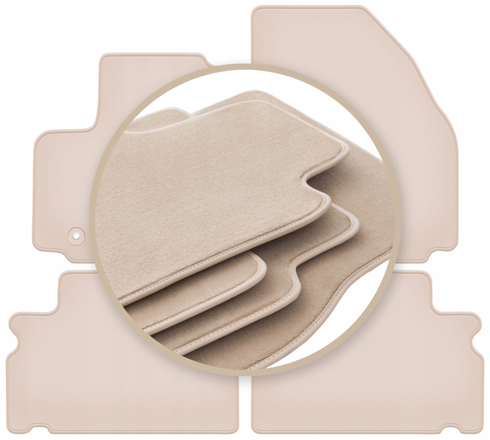 Velúrové koberčeky 10 mm Premium pre: Ford S-max MK1 minivan 2006-2011