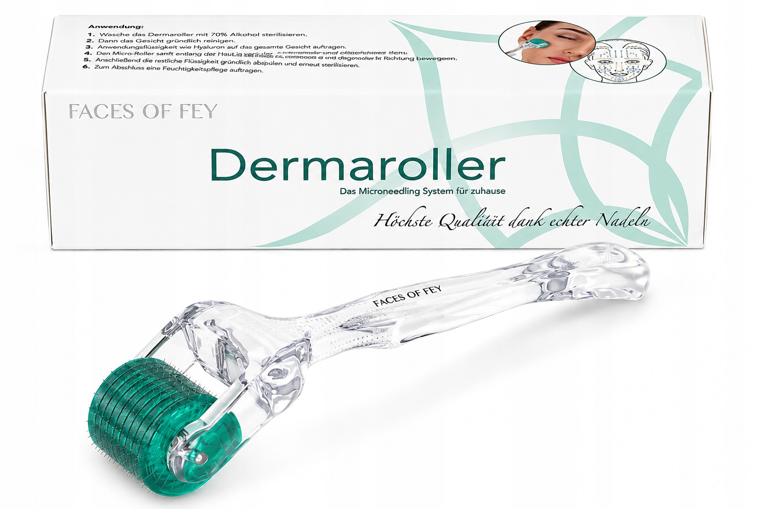 Dermaroller Faces Of Fey Mikrojehlový Roller Na Obličej Pokožky