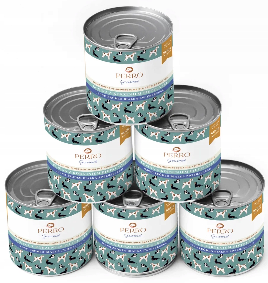 Perro Konina Korzeń Pietruszki 6x800 g mokra karma dla psa