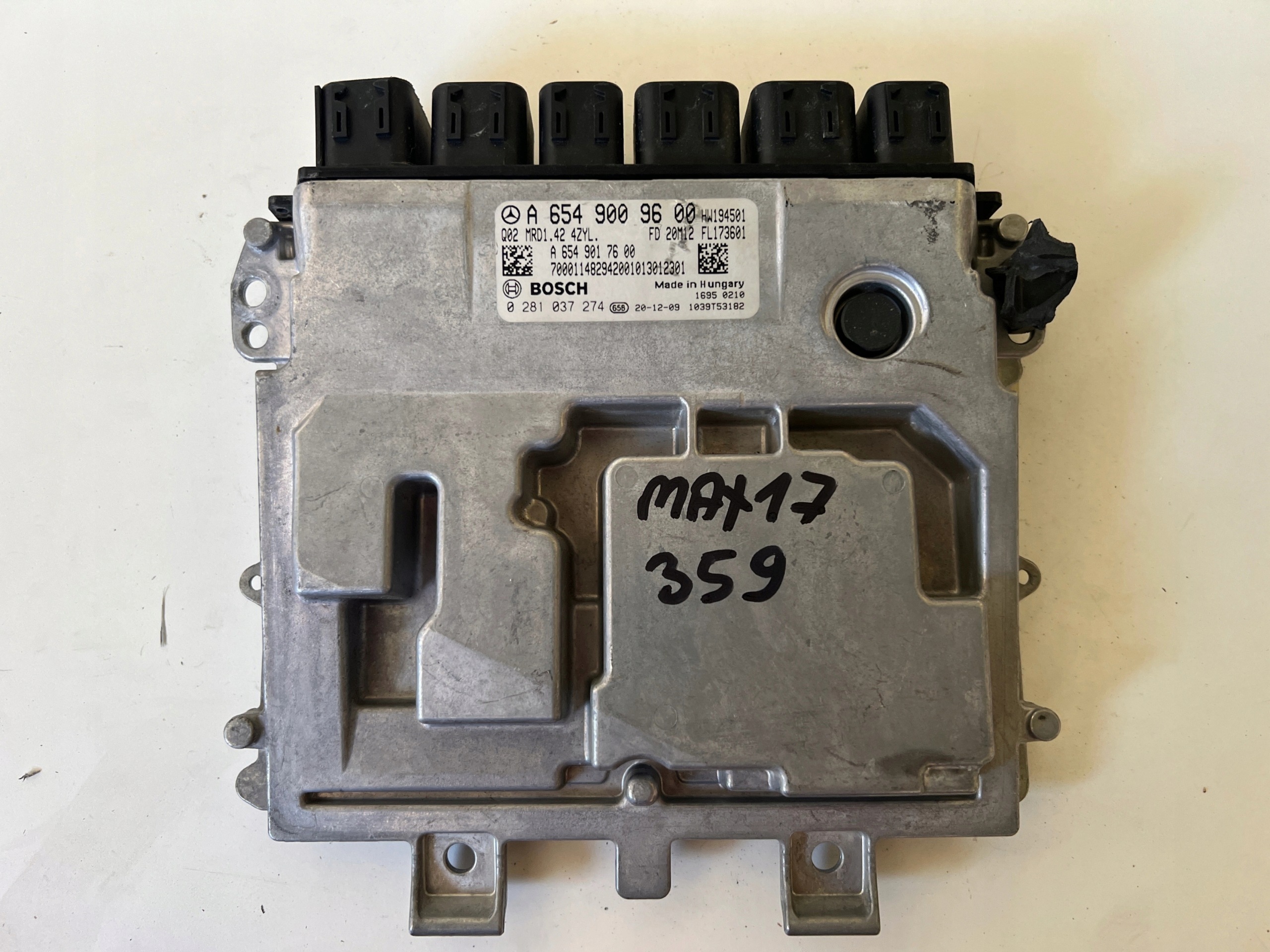 MERCEDES GLA KLASA 2.0 CDI A6549009600 A6549017600 0281037274 computer ECU