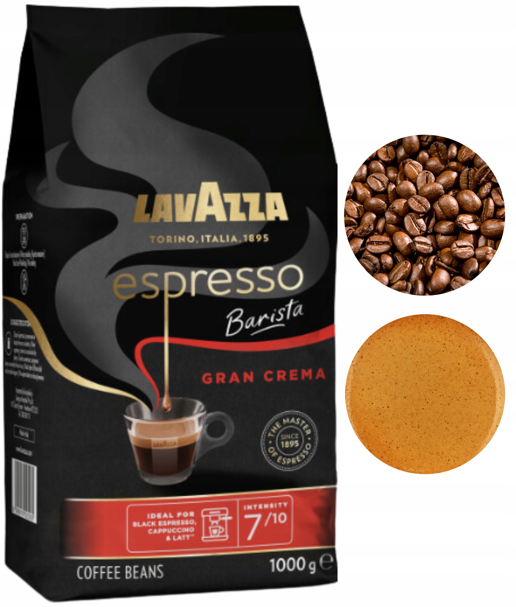 Levně Lavazza Gran Crema espresso káva káva střední pražená 1 kg