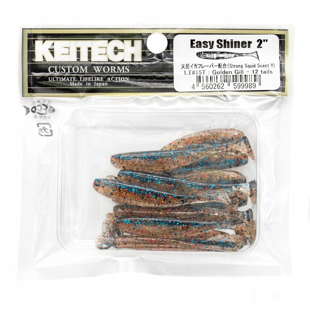 Keitech Easy Shiner 2'' 5cm 1g LT#15T Golden Gill 12szt op