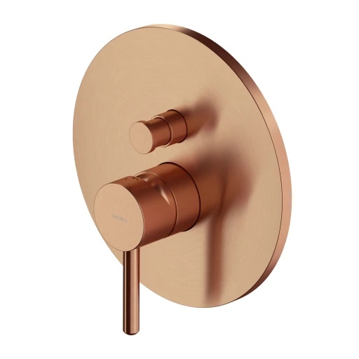 Podomietková sprchová a vaňová batéria, brúsená meď