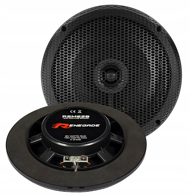 Vonkajšie ploché reproduktory Renegade RSM62 Black
