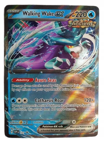 Karta Pokemon TCG Walking Wake EX (SVP127) Ancient