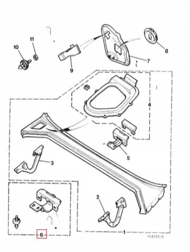 bracket holder JAGUAR XJ6 XJ12 2.9 3.2 3.6 4.0 / JLM1486