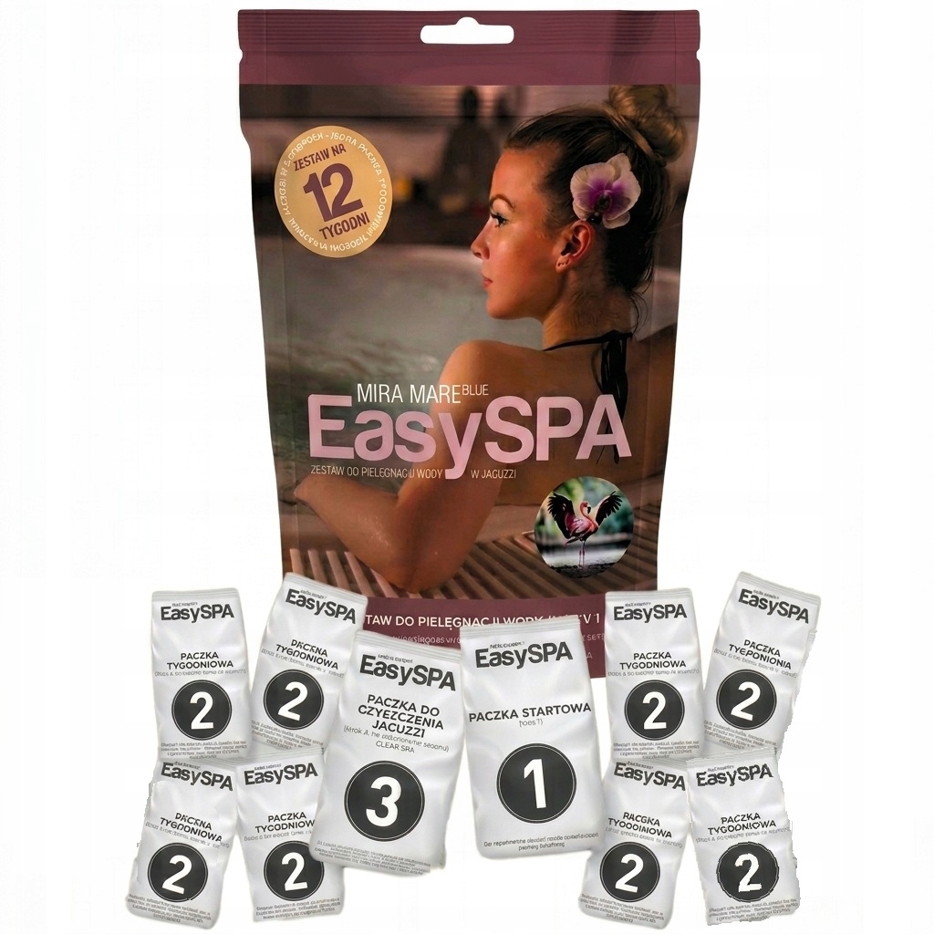 Zestaw Easy Spa Aktywny tlen dezynfekcja Jacuzi i Spa na 12 tygodni