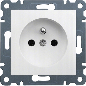 

Hager LUMINA2 Gniazdo pojedyncze 2p+z białe WL1020