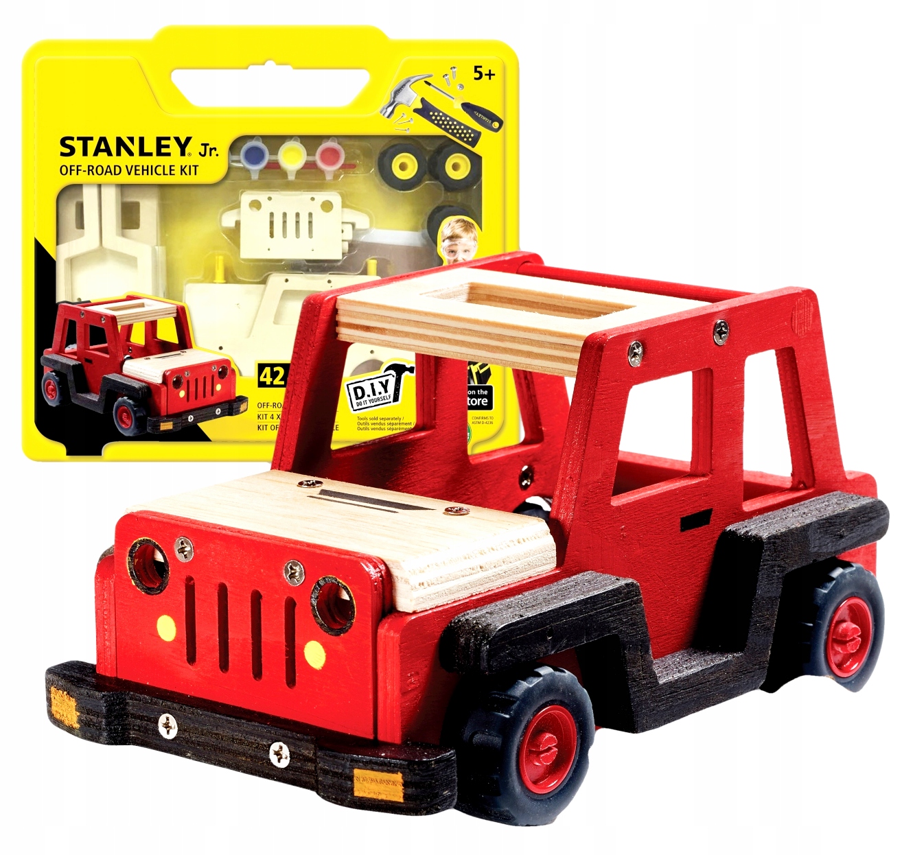 

Samochód Zabawka Auto Drewniany Edukacyjny 5 Lat