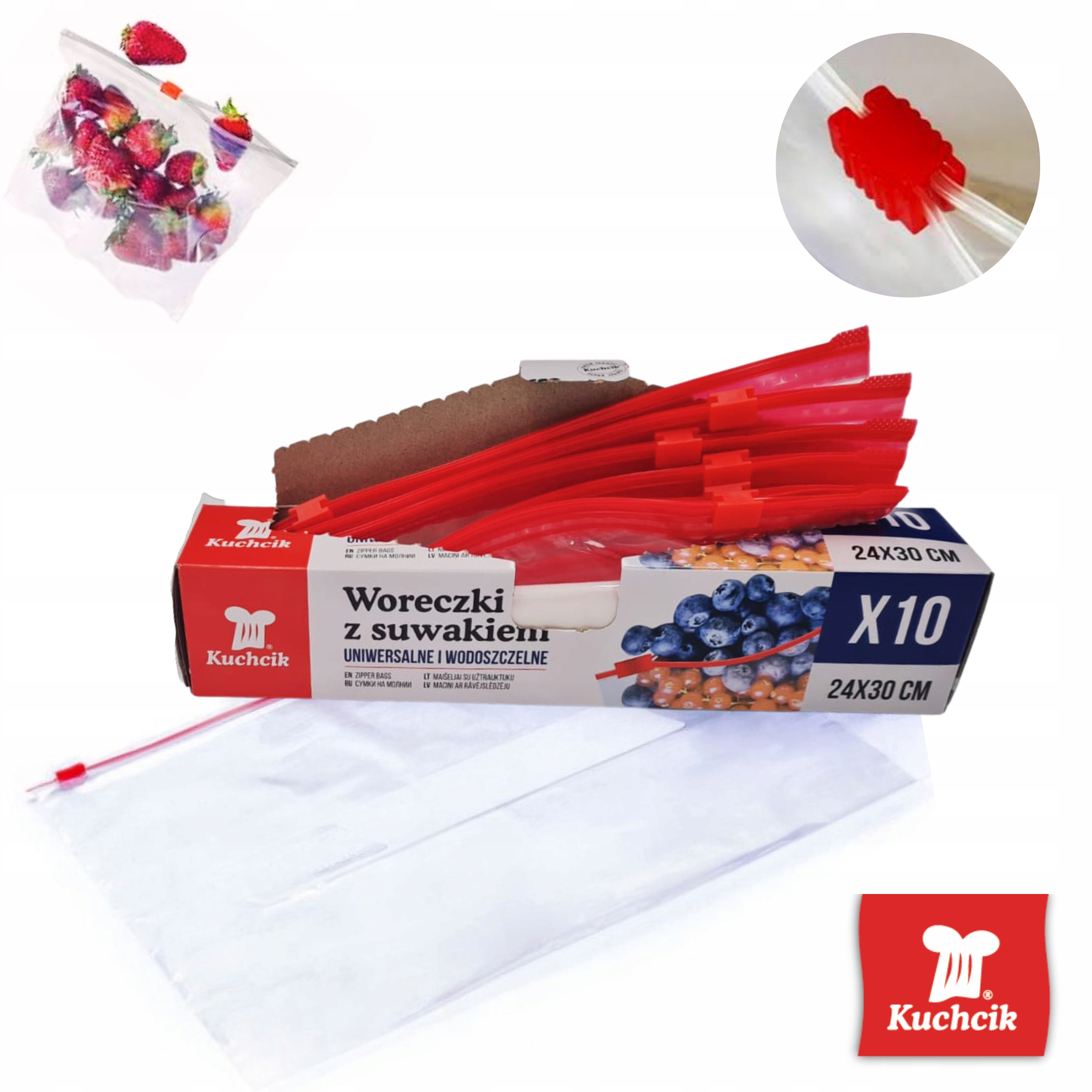 

Woreczki z Suwakiem Mocne 30x24 cm 10szt Kuchcik