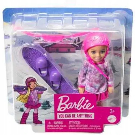 Lalka Barbie Chelsea Snowboarder HGM71 (10194735052506) • Cena