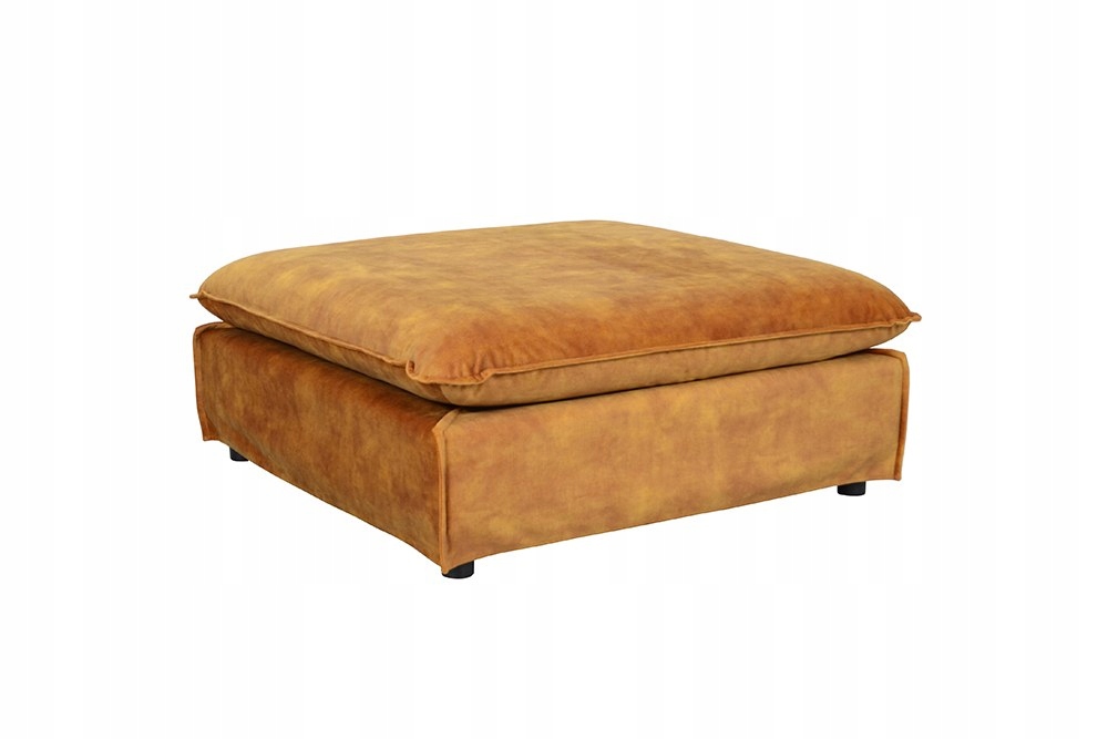 Pufa Heaven 100cm musztardowo żółty aksamit 40832