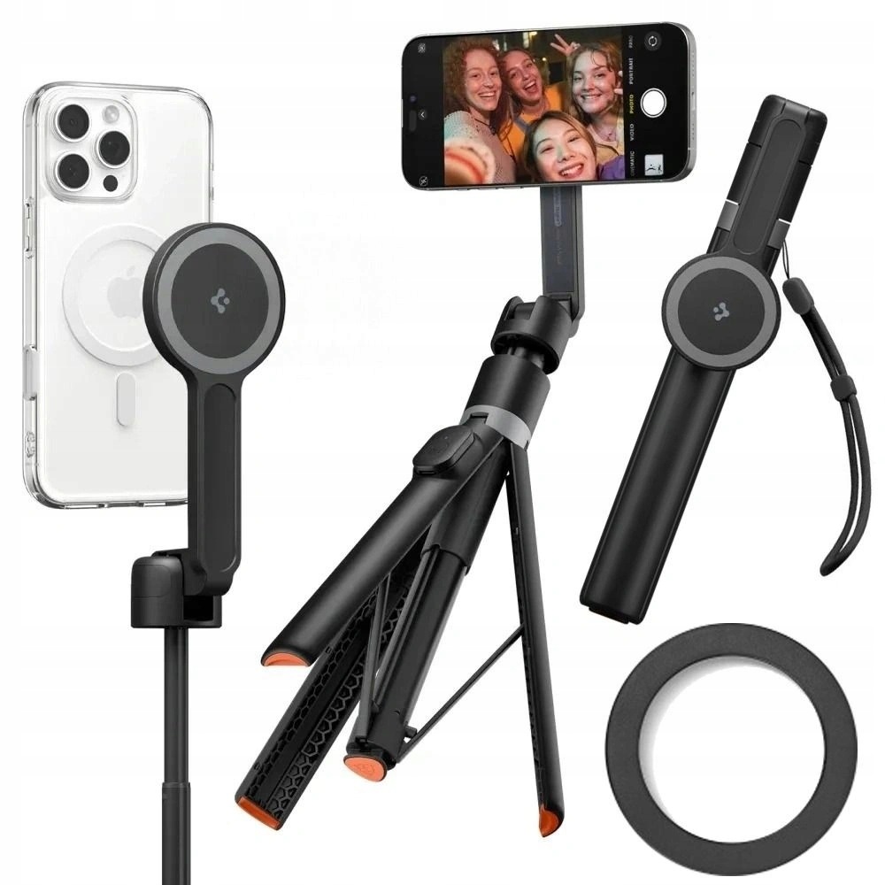 Selfie tyč a stativ Spigen S581W MagSafe Bluetooth černá