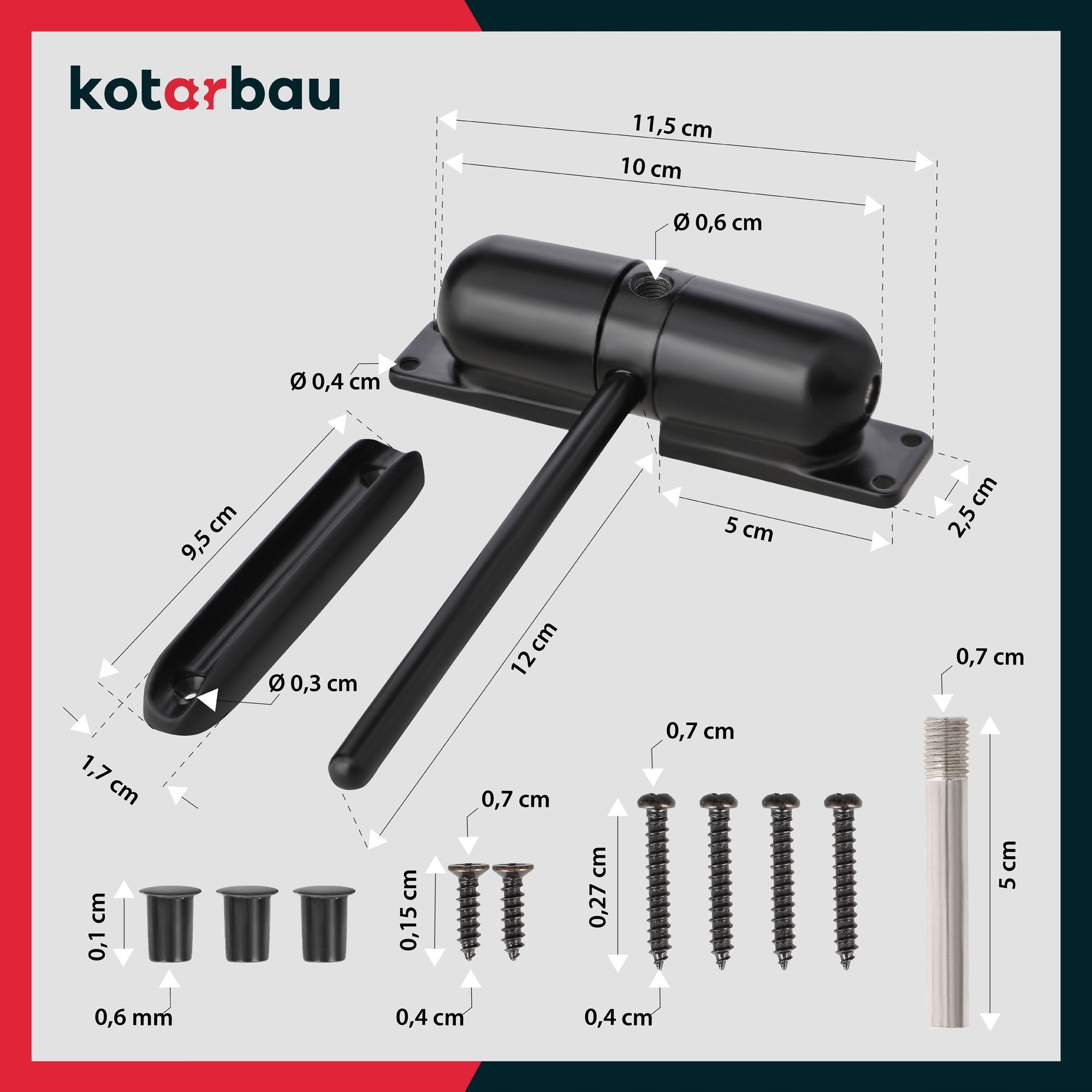 SAMOZAMYKACZ ZAMYKACZ DOMYKACZ OGRODOWY DRZWIOWY FURTEK DRZWI BRAM 120 STAL EAN (GTIN) 5904994073291