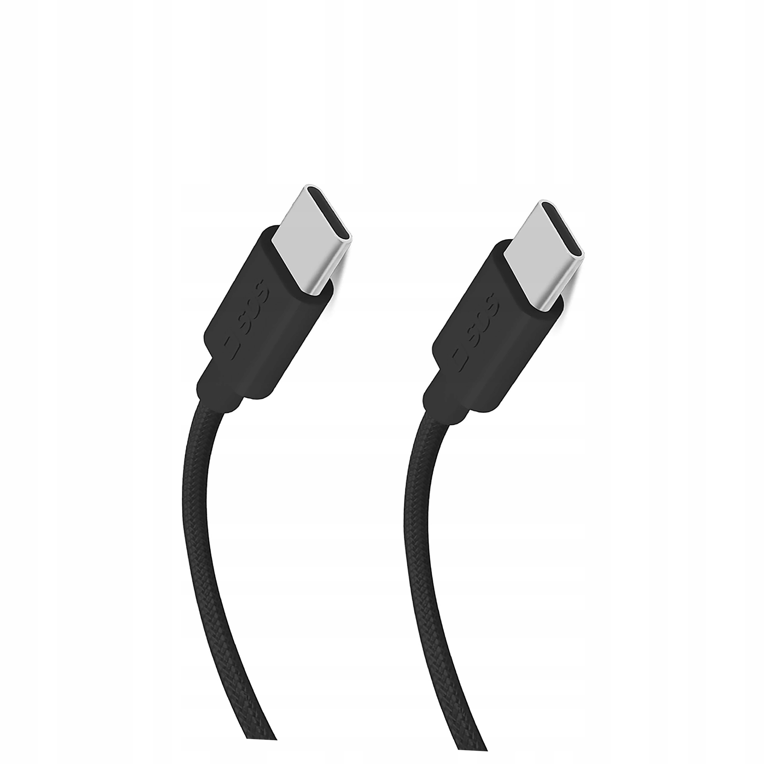 Kabel Sbs Tecabletissuetcck Usb-c Usb-c 1,5m 60W w oplocie czarny