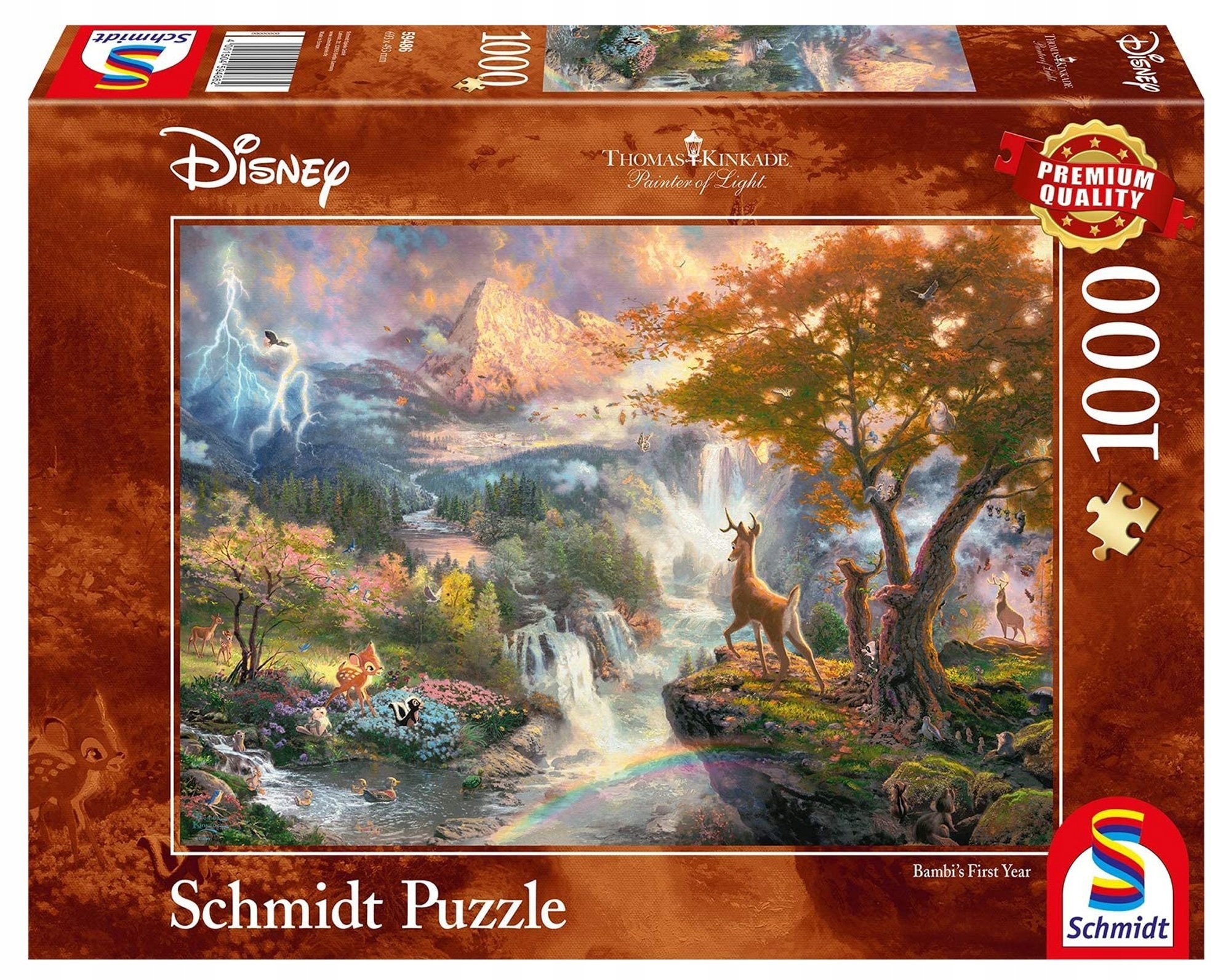 Schmidt PQ Puzzle 1000 THOMAS KINKADE Bambi Disney