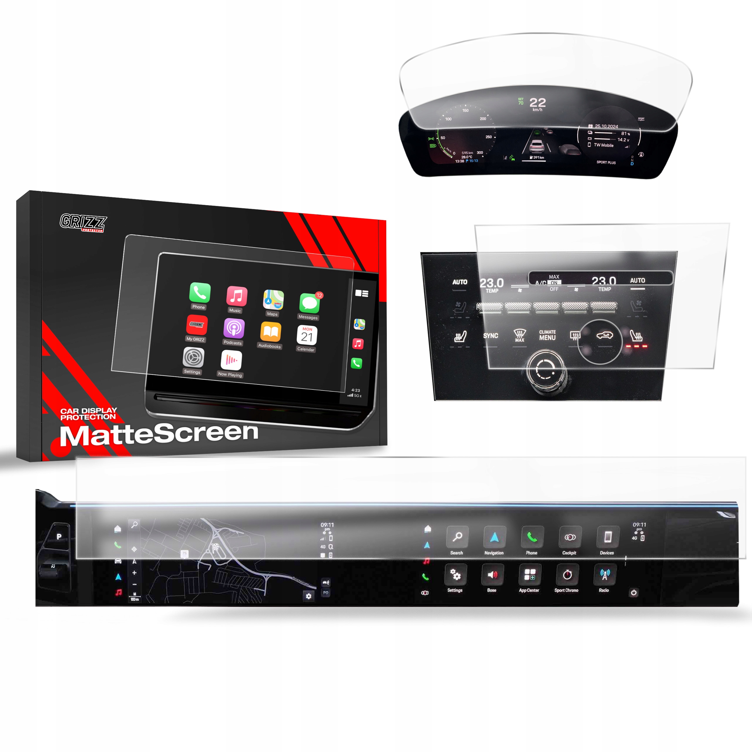 3w1 Folia Antyodciskowa do Porsche Macan 4 (2025)