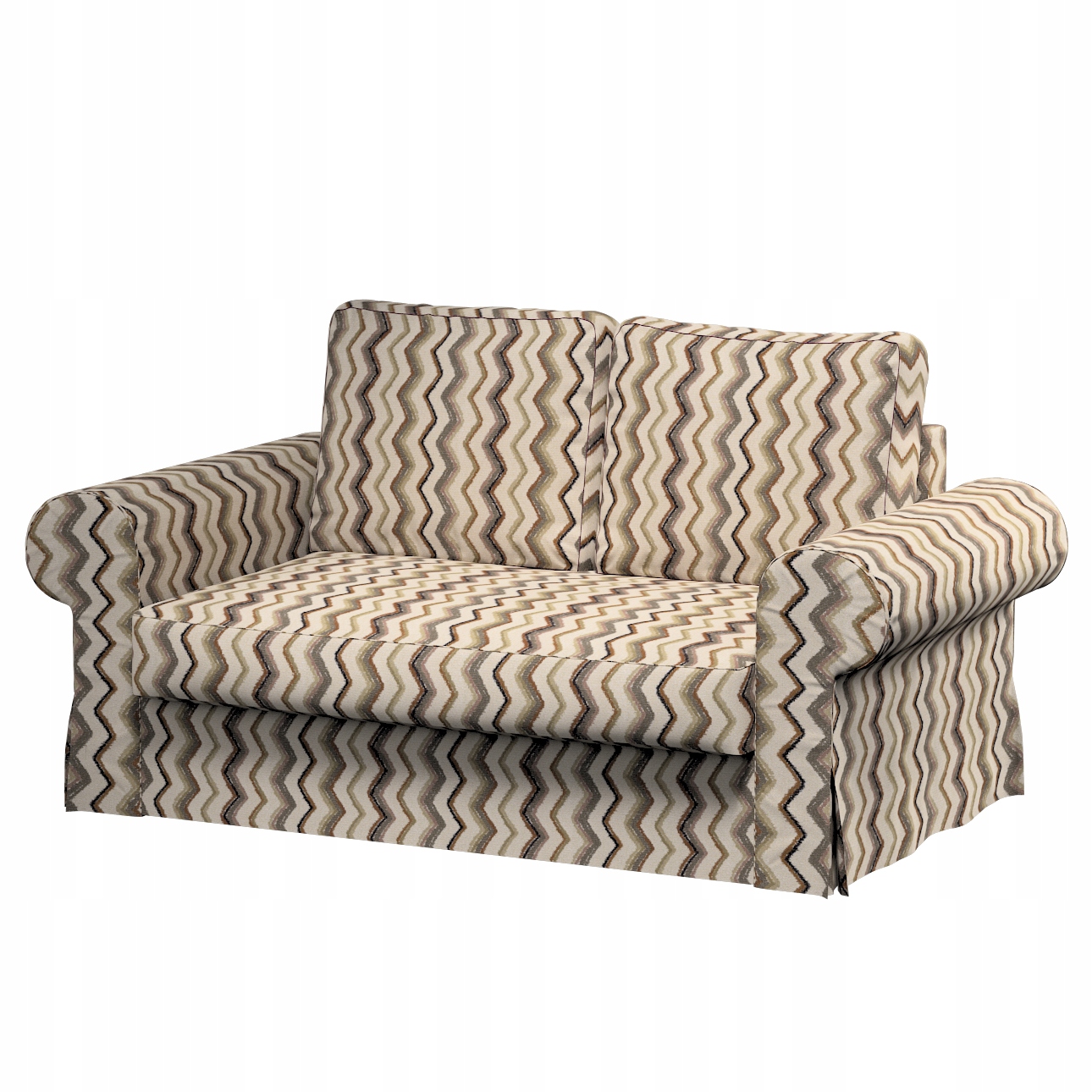 Potah na rozkládací pohovku Backabro pro 2 osoby Ikea zelený