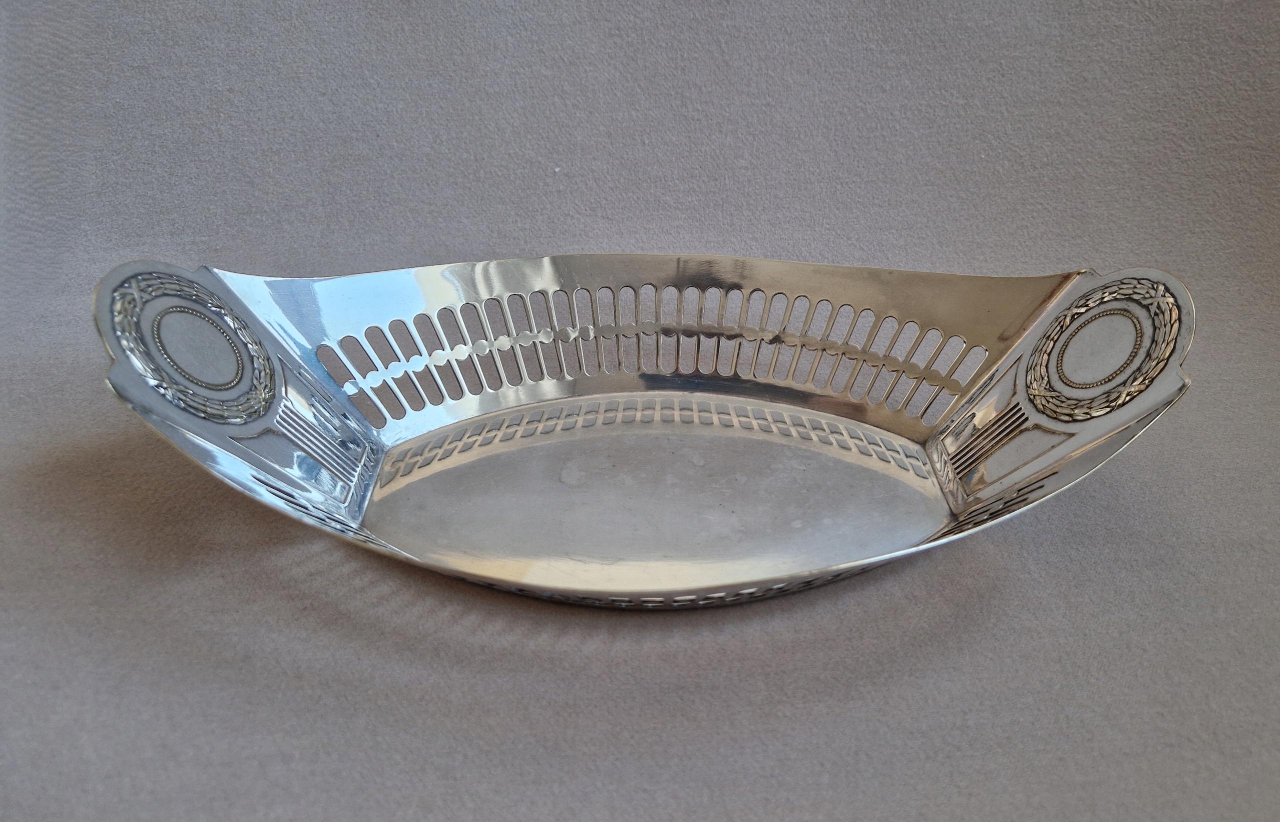 ORIVIT posrebrzana patera SECESJA