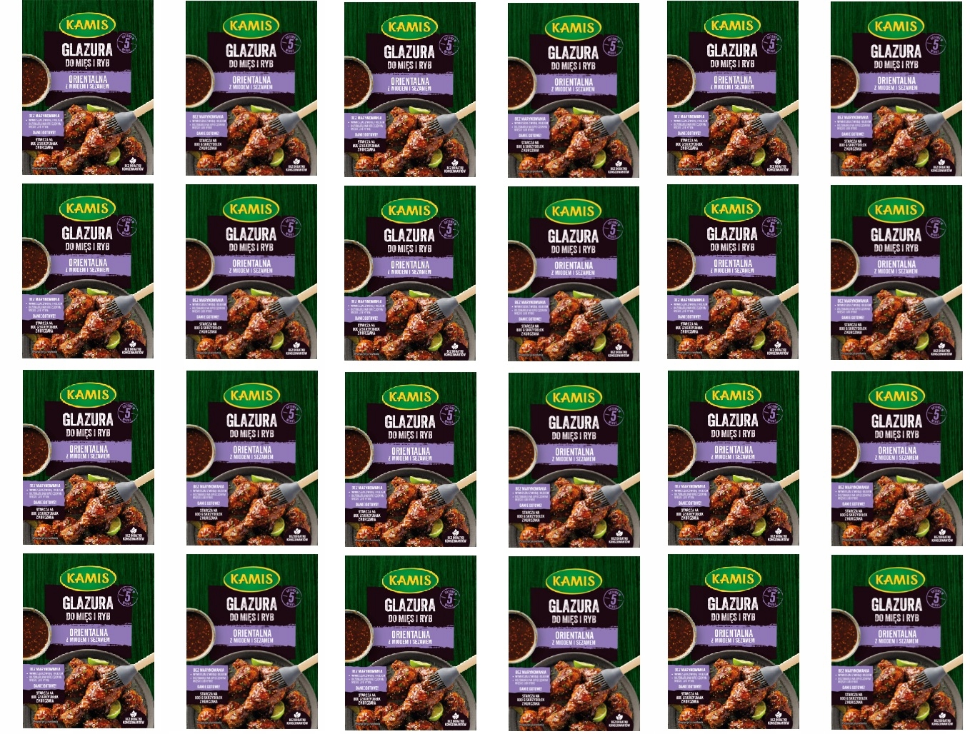 Levně 24 x 20 g Kamis Orientální glazura na maso a ryby Karton