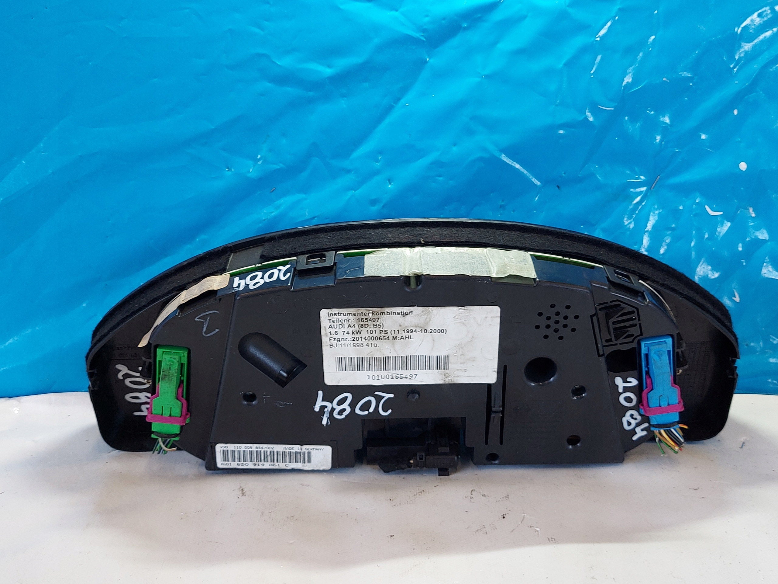 dials clock AUDI A4 B5 1.6 B 8D0919861C